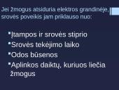 Elektros srovės poveikis žmogaus organizmui skaidrės 4 puslapis