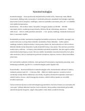 Nanotechnologijų apibūdinimas