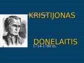 Projektas apie Kristijoną Donelaitį, jo pasiekimus, biografiją