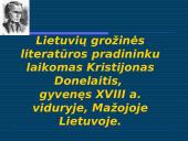 Projektas apie Kristijoną Donelaitį, jo pasiekimus, biografiją 2 puslapis