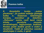 Projektas apie Kristijoną Donelaitį, jo pasiekimus, biografiją 11 puslapis