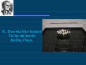 Projektas apie Kristijoną Donelaitį, jo pasiekimus, biografiją 20 puslapis