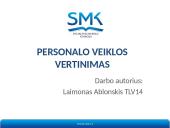 Personalo veiklos vertinimas