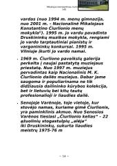 Susipažinimas su M.K.Čiurlioniu 14 puslapis