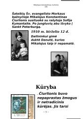 Susipažinimas su M.K.Čiurlioniu 3 puslapis