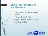 Verslo korespondencija skaidrės 8 puslapis