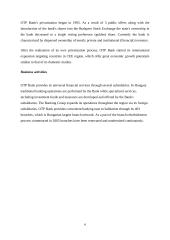 Internationalization of a Hungarian company Research on OTP bank 6 puslapis