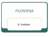 Filosofija - skaidrės