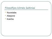 Filosofija - skaidrės 16 puslapis