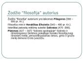 Filosofija - skaidrės 10 puslapis
