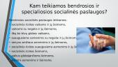 Socialinės paslaugos pristatymas 7 puslapis