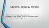 Socialinės paslaugos pristatymas 8 puslapis