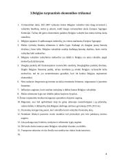 Belgijos tarptautinės ekonomikos trūkumai, privalumai, problemos ir poveikis ES šalių ekonomikai 5 puslapis