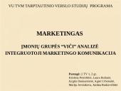 Viči marketingo analizė