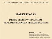 Viči marketingo analizė 17 puslapis