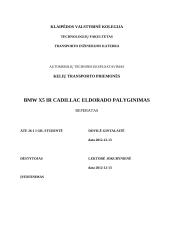 BMW X5 ir Cadillac Eldorado palyginimas