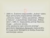 Maironio gyvenimas ir kūryba skaidrės 8 puslapis