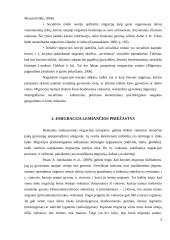 Emigracija, bei pagrindinės jos priežastys skatiniančios žmogų emigruoti iš savo valstybės 6 puslapis