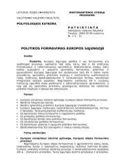 Politikos formavimas ES