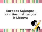 Europos Sąjungos valdžios institucijos ir Lietuva