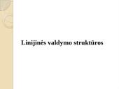 Linijinė valdymo struktūra