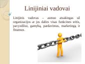 Linijinė valdymo struktūra 9 puslapis