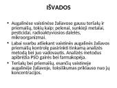 Priemaišos ir teršalai vaisinėse augalinėse medžiagose 18 puslapis