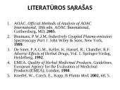 Priemaišos ir teršalai vaisinėse augalinėse medžiagose 19 puslapis