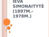 Ieva Simonaitytė (1897m.-1978m.)