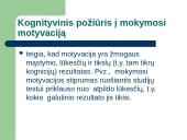 Mokymosi motyvacija. Teorijos 13 puslapis