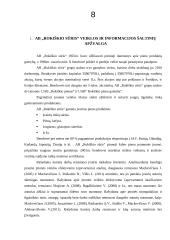 Įmonės veiklos efektyvumo (apyvartumo) analizė 8 puslapis