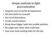 Simple presentation for Procrastination 7 puslapis