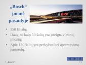 Prezentacija apie "Bosch" 3 puslapis