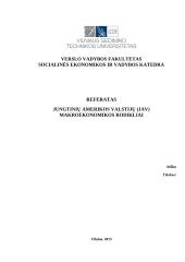 JAV makroekonomikos rodikliai