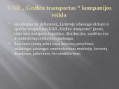 Logistinių procesų analizė UAB ,,Gedlito transportas 3 puslapis