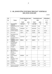 UAB ,,Panevėžio statybos trestas'' vertikalioji balanso analizė 8 puslapis