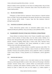 Teorijos, analizuojančios pagrindines finansų funkcijas 6 puslapis
