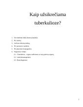 Tuberkuliozė. Kaip apsaugoti vaiką? 5 puslapis