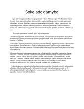 Šokolado skonis ir jį suteikiantys komponentai 6 puslapis