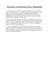 Šokolado skonis ir jį suteikiantys komponentai 7 puslapis