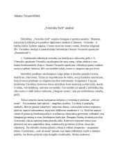 „Veronika žydi“ analizė