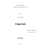 Užgavėnės referatas