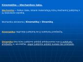 Kinematika – mechanikos šaka