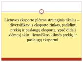 Lietuvos eksporto plėtra ir jos tendencijos 8 puslapis