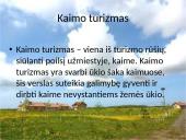 Kaimo turizmas. Skaidrės 3 puslapis
