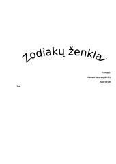 Zodiakų ženklai