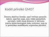 Genetiškai modifikuoti organizmai (GMO) pristatymas 4 puslapis
