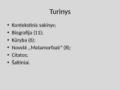 F.Kafka biografija ir kūryba skaidrės 2 puslapis