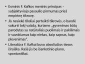 F.Kafka biografija ir kūryba skaidrės 19 puslapis