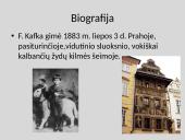 F.Kafka biografija ir kūryba skaidrės 4 puslapis